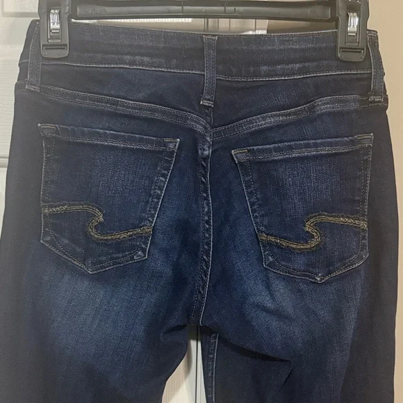 Silver Jeans Women's Dark Indigo Boot Cut Jeans size 25x31 - Picture 5 of 7